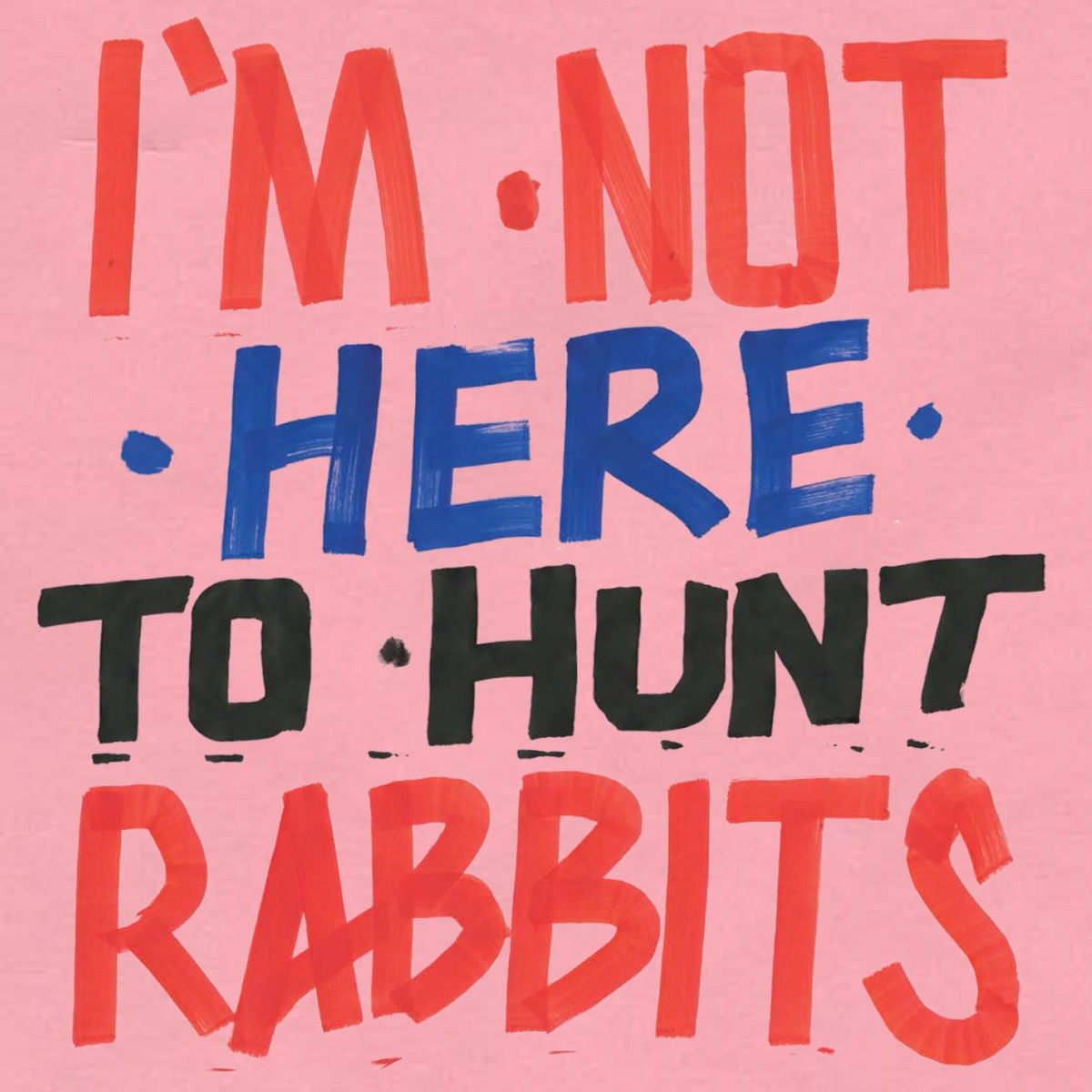 Various Artists – I'M Not Here To Hunt Rabbits vinyl record cover
