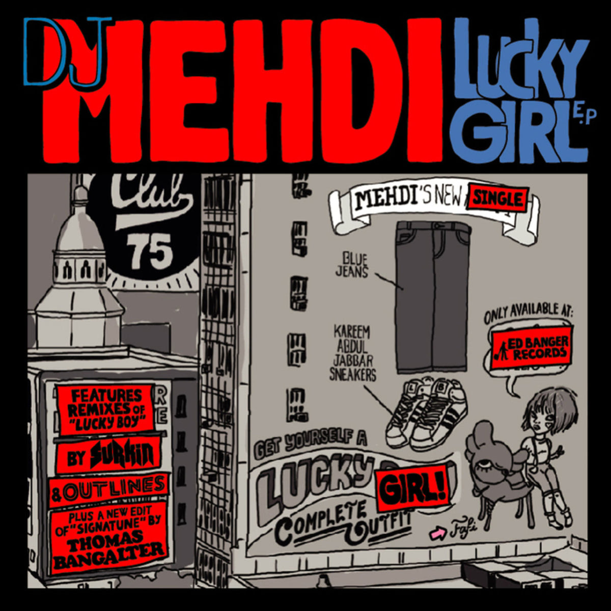 DJ Mehdi – Lucky Girl vinyl cover
