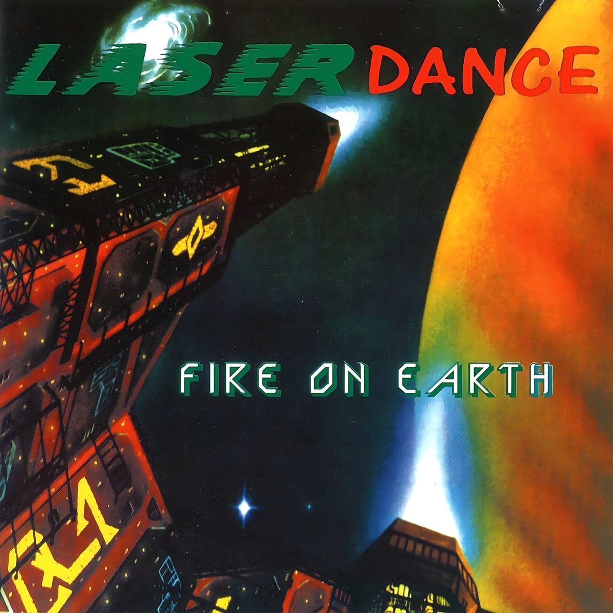 Laserdance – Fire On Earth vinyl record cover
