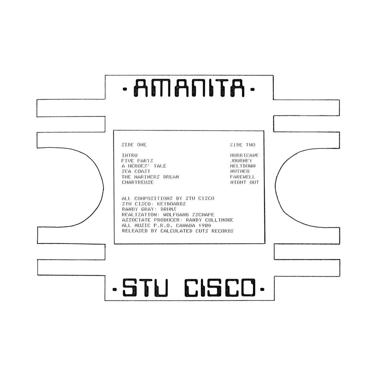 Stu Cisco – Amanita vinyl record cover