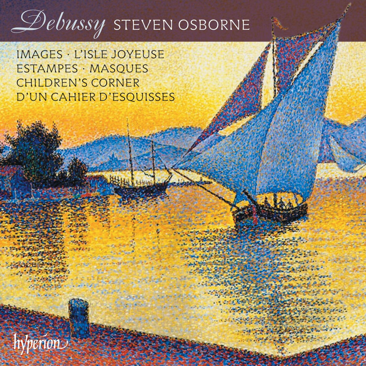 Steven Osborne – Debussy: Images; Children's Corner; Estampes etc. vinyl cover