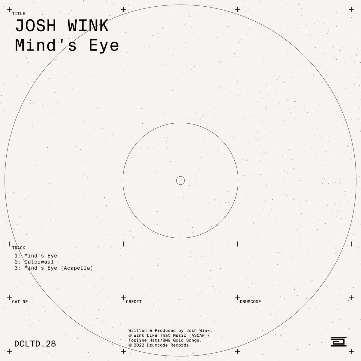 Josh Wink – Mind's Eye vinyl cover