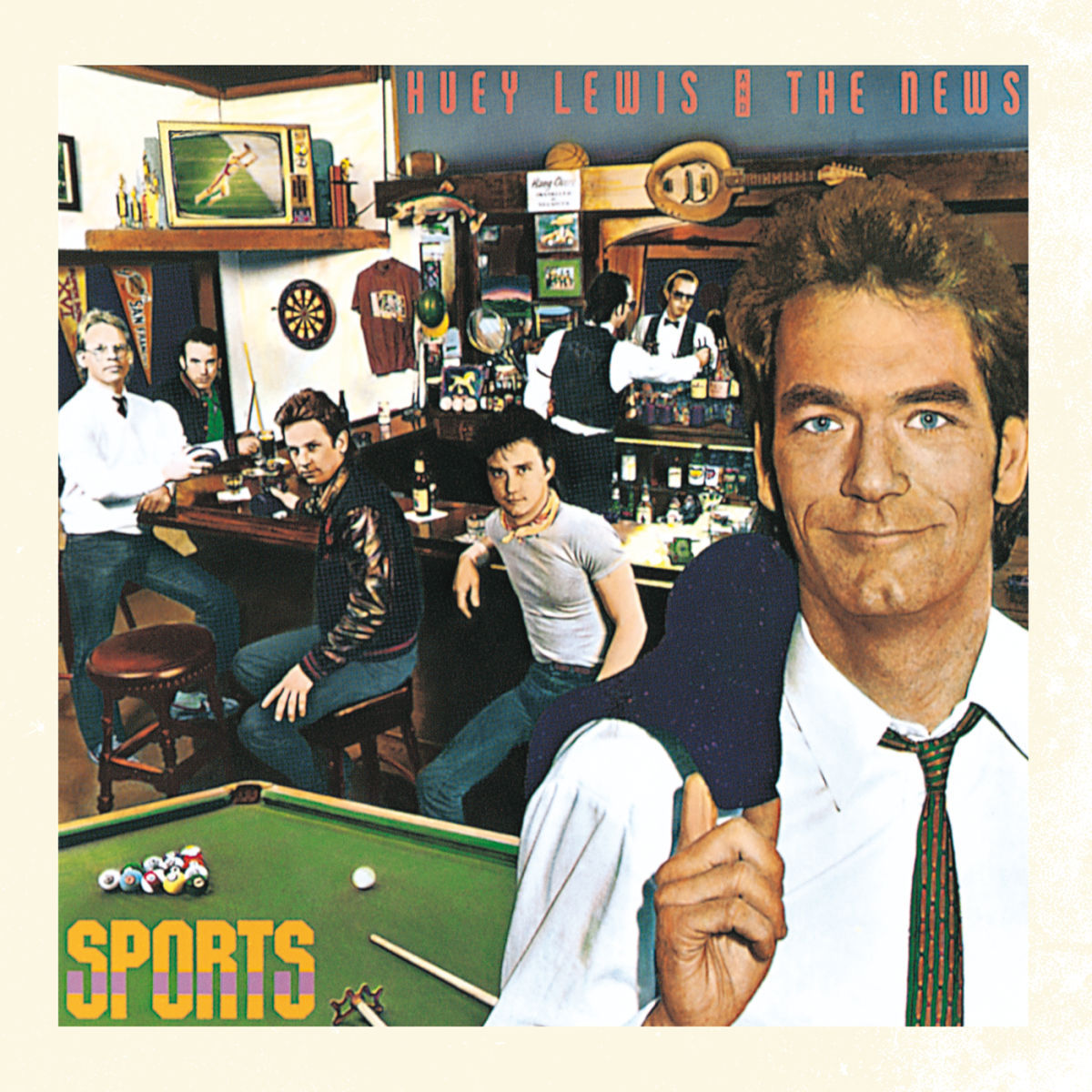 Huey Lewis and the News – Sports vinyl record cover