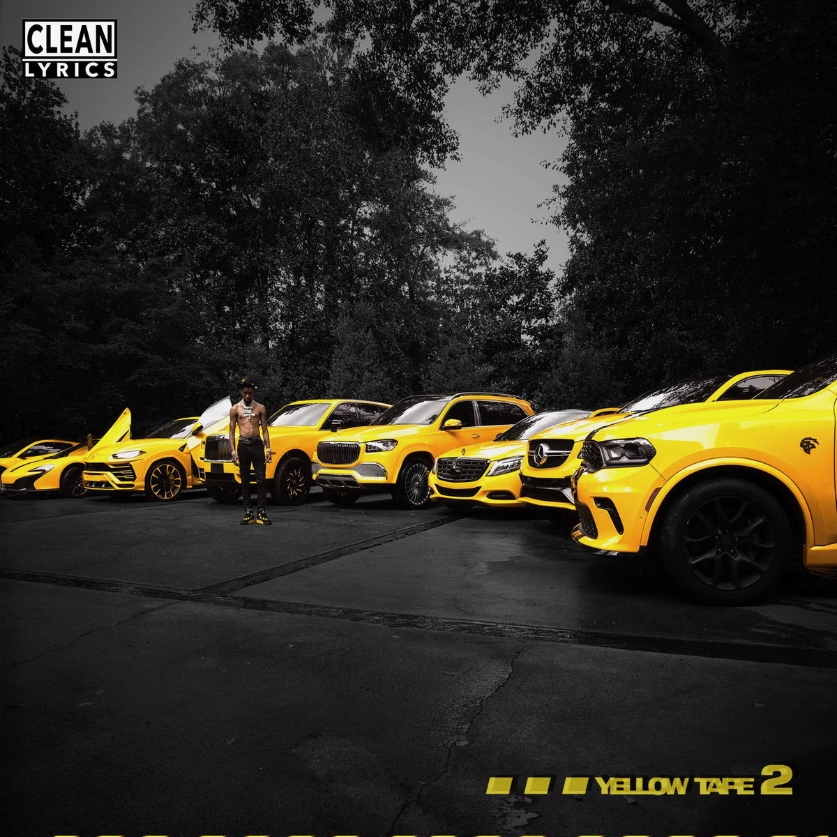 Key Glock – Yellow Tape 2 vinyl record cover
