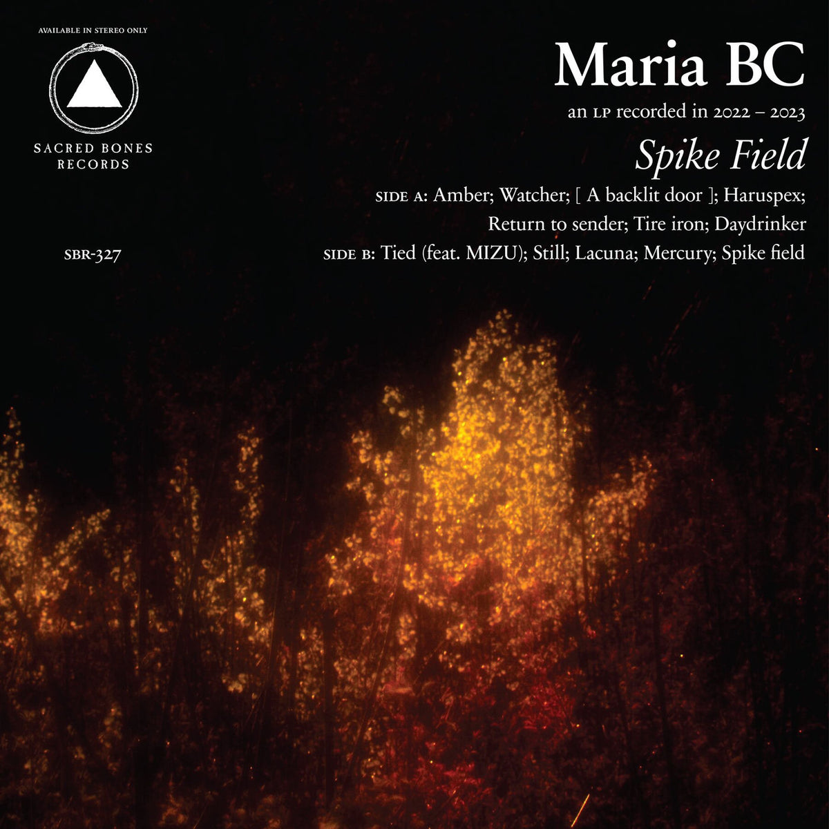 Maria Bc – Spike Field (Red Vinyl) vinyl record cover