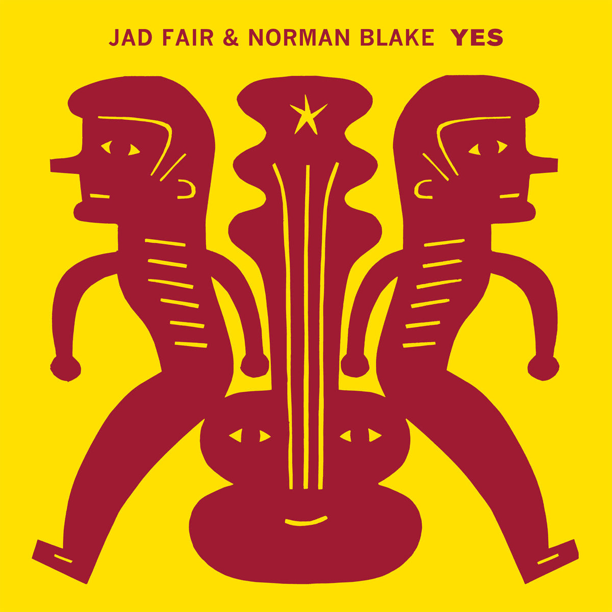 Jad Fair – Yes vinyl cover