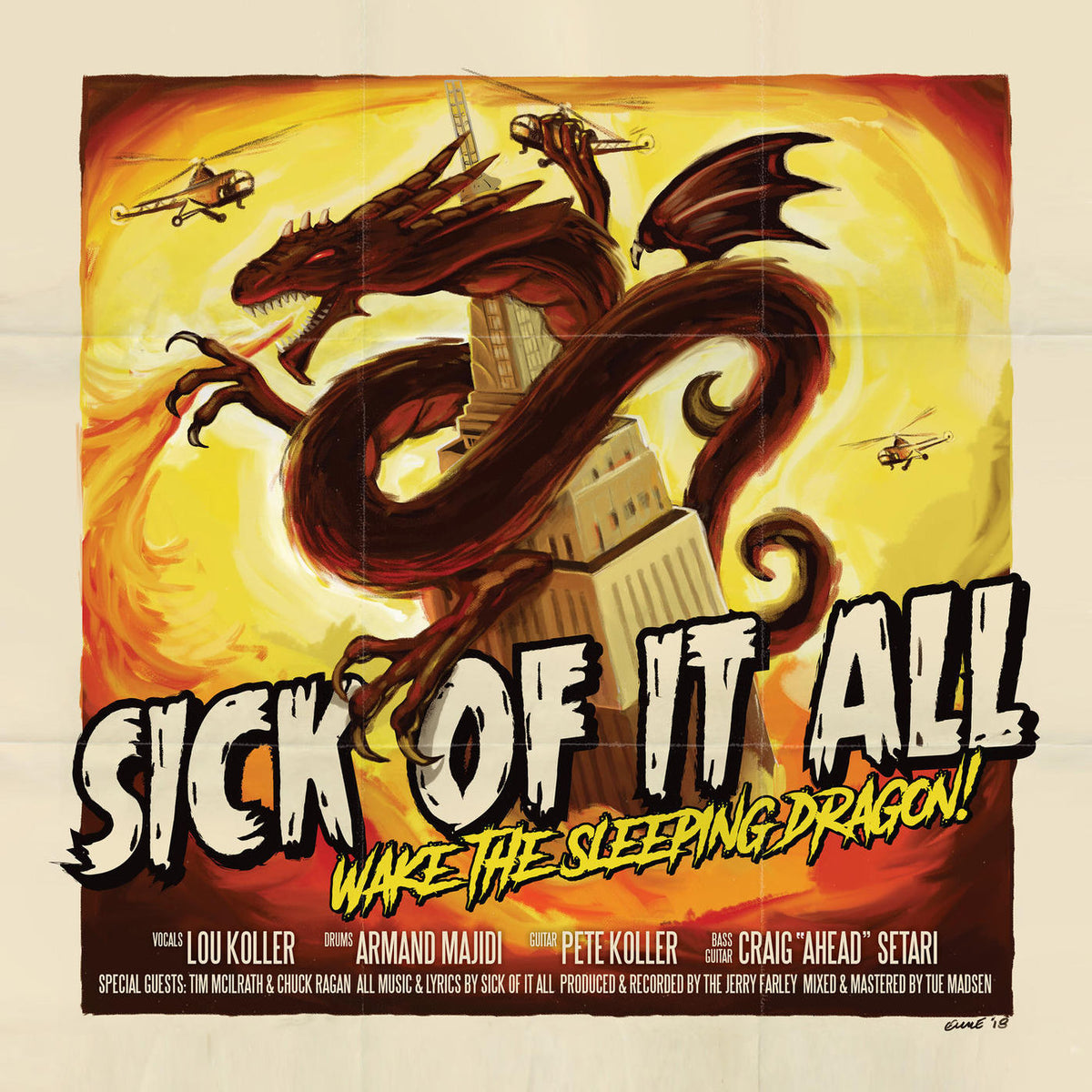 Sick of It All – Wake the Sleeping Dragon! vinyl record cover