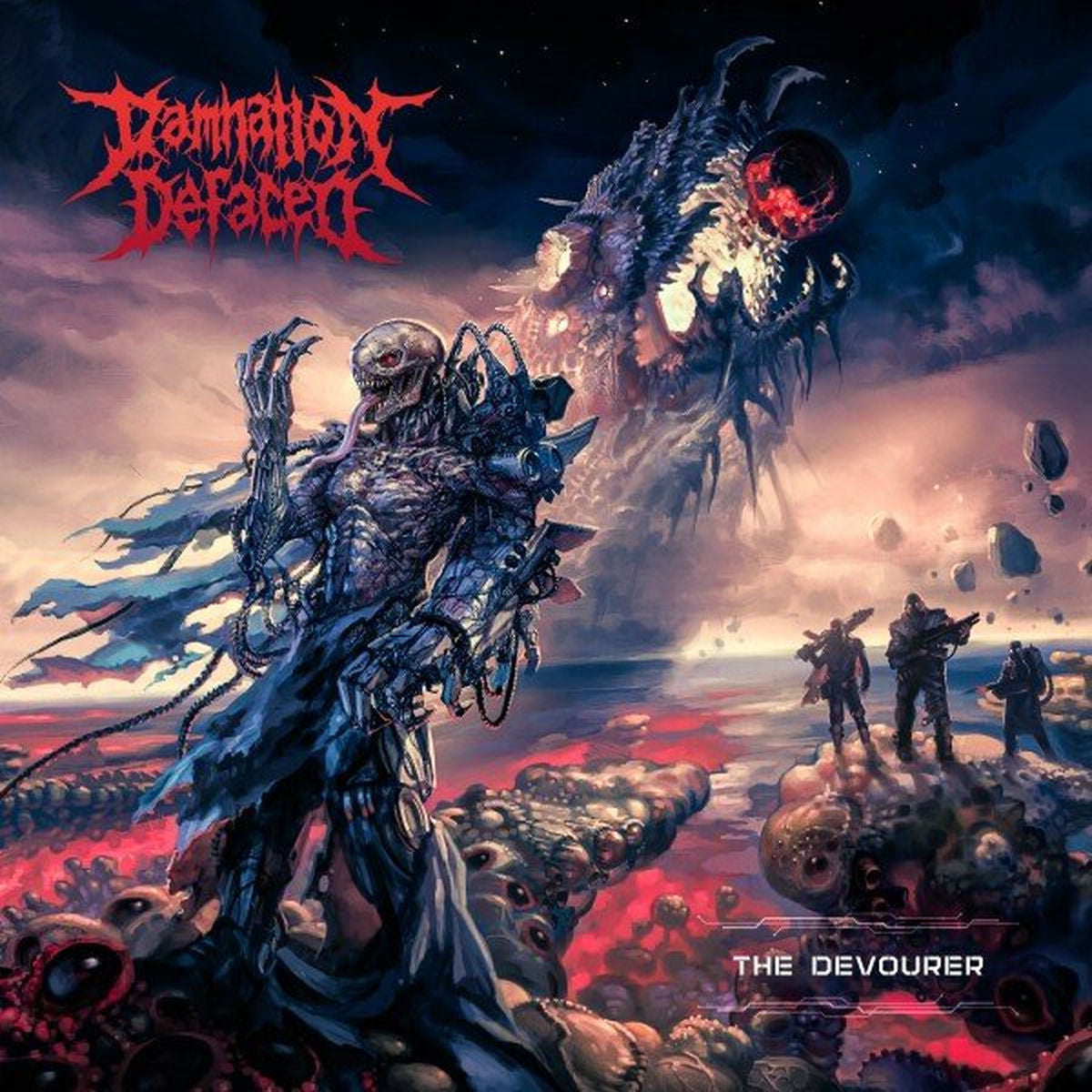 Damnation Defaced – The Devourer vinyl record cover