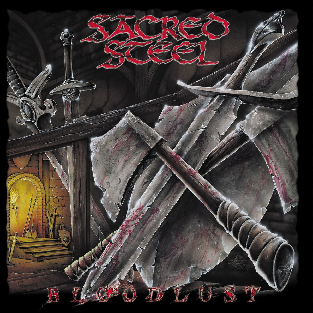 Sacred Steel – Bloodlust vinyl record cover