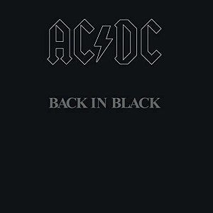 Ac/Dc – Back in Black vinyl record cover