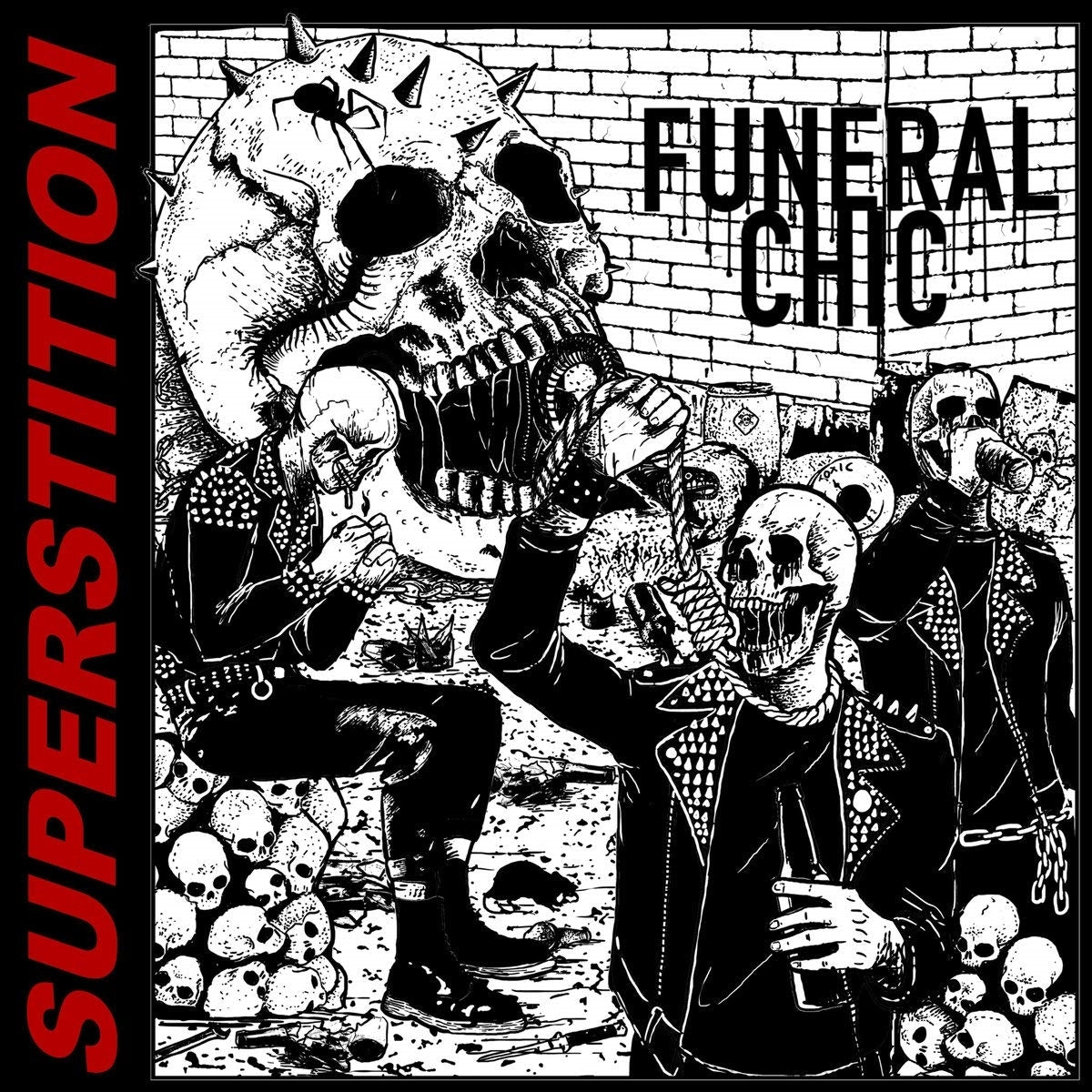 Funeral Chic – Superstition vinyl record cover