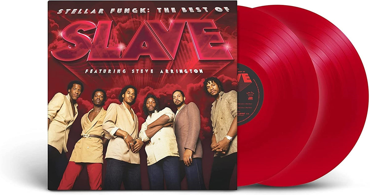 Slave – Stellar Fungk: The Best Of Slave Featuring Steve Arrington (Red V vinyl record cover