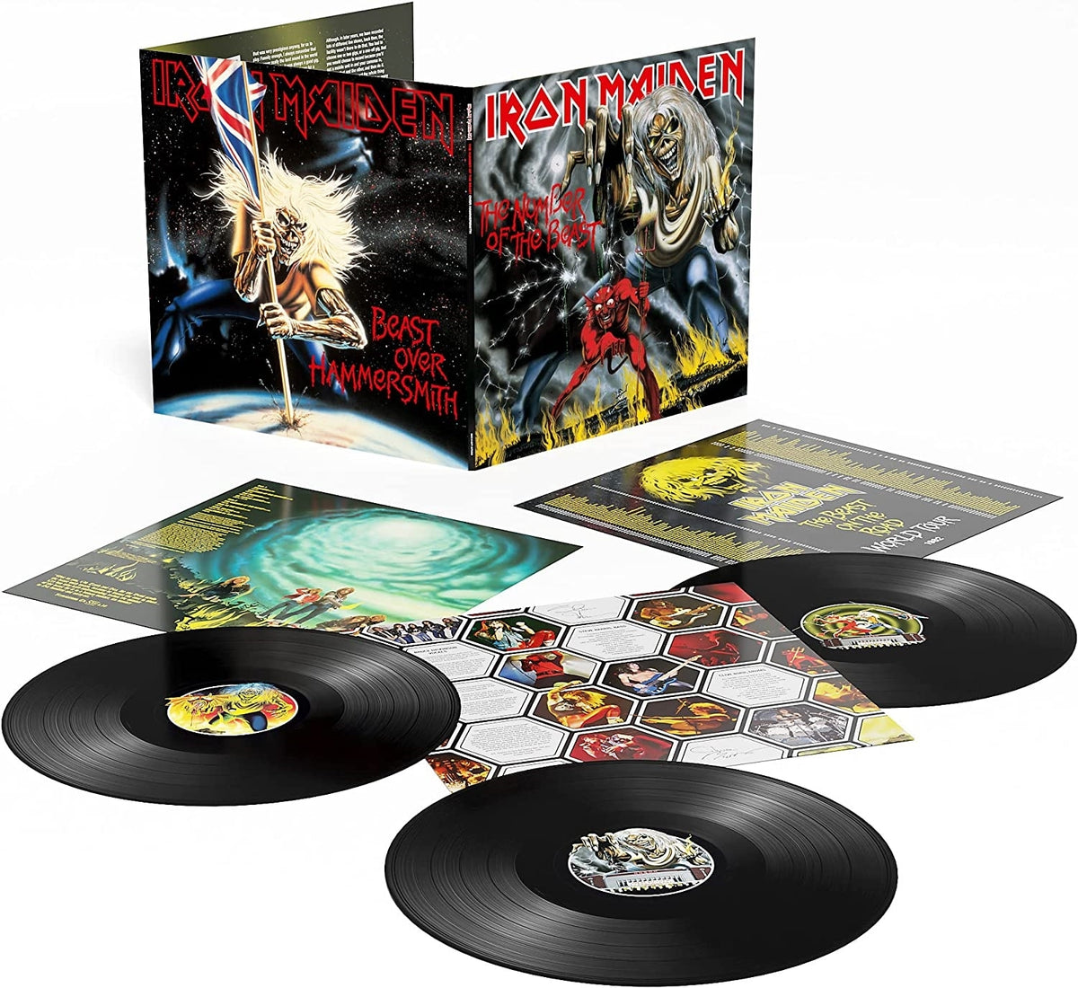 Iron Maiden – The Number of the Beast + Beast Over Hammersmith vinyl record cover