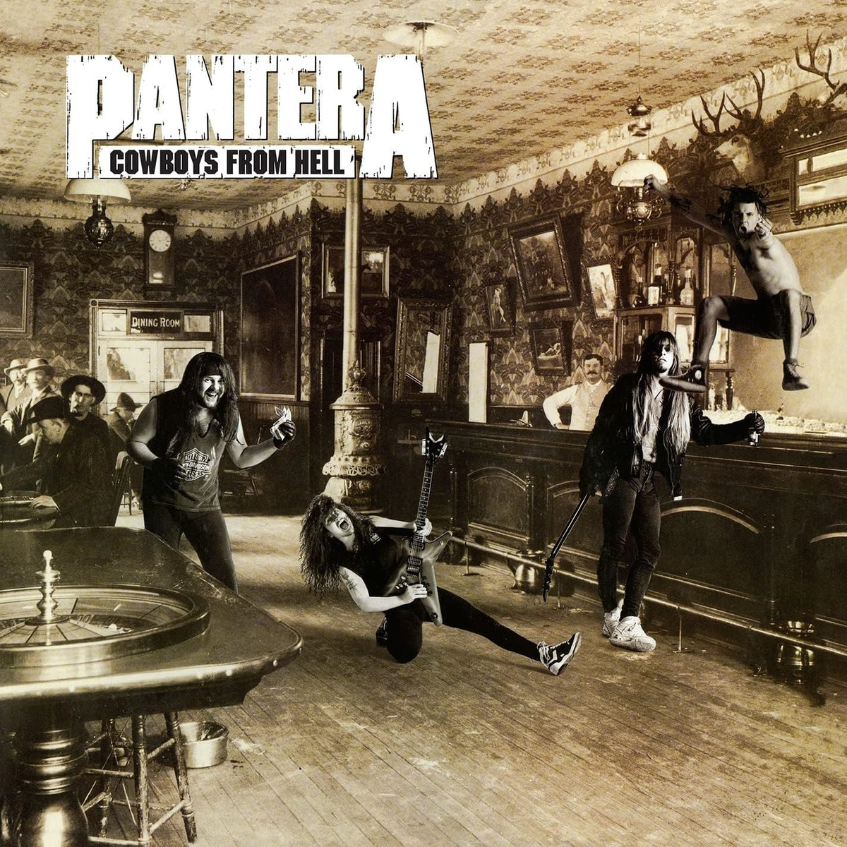 Pantera – Cowboys From Hell (Marbled Brown Vinyl) (I) vinyl record cover