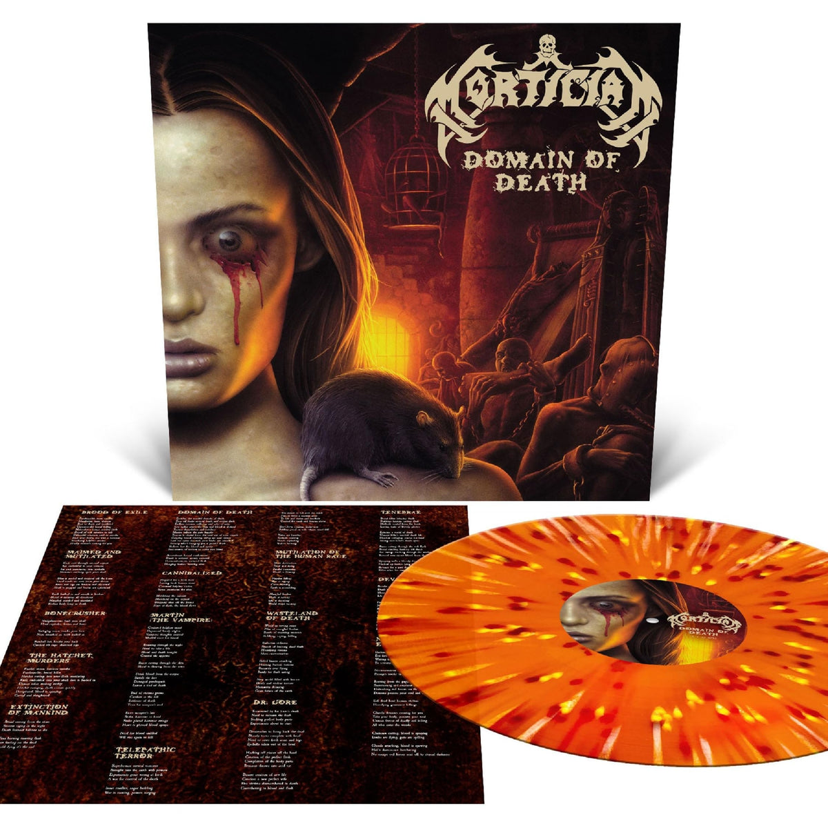 Mortician – Domain of Death vinyl record cover