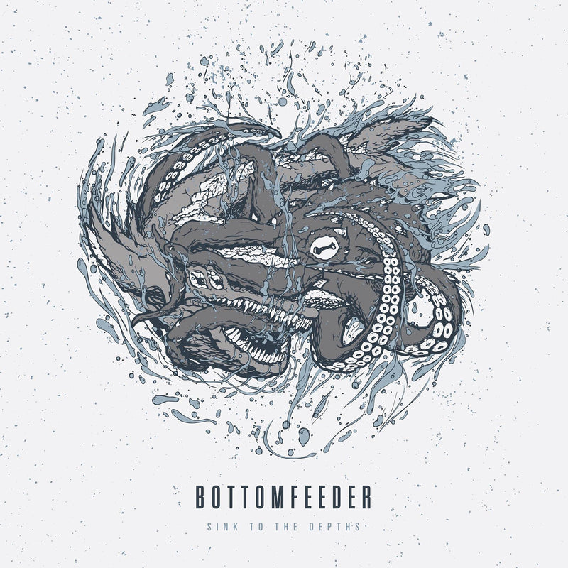 Bottomfeeder – Sink To The Depths (Opaque Teal-Blue Smokey Swirl Vinyl) vinyl record cover