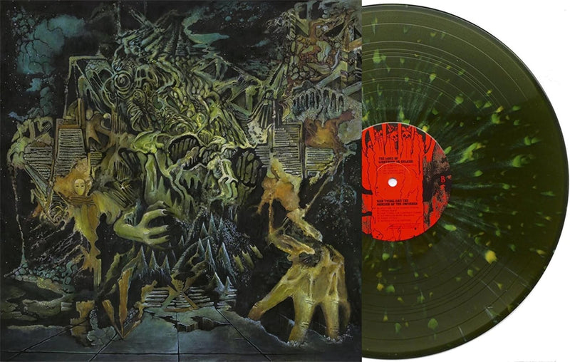 King Gizzard And The Lizard Wizard – Murder Of The Universe (Transparent Green W / Mustard Yelow Splat vinyl record cover