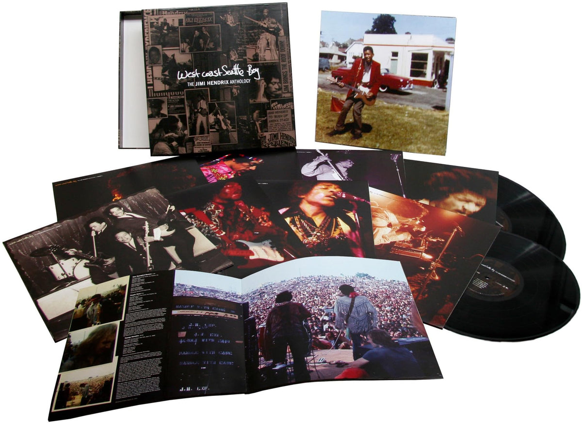 Jimi Hendrix – West Coast (8lp Box Set) Seattle Boy : The Jimi Hendrix Anthology  by Jimi Hendrix vinyl record cover