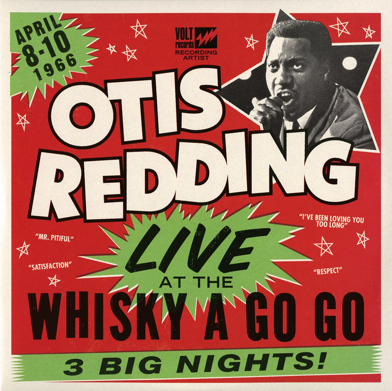 Otis Redding – LIVE AT THE WHISKEY(2LP  by OTIS REDDING vinyl record cover