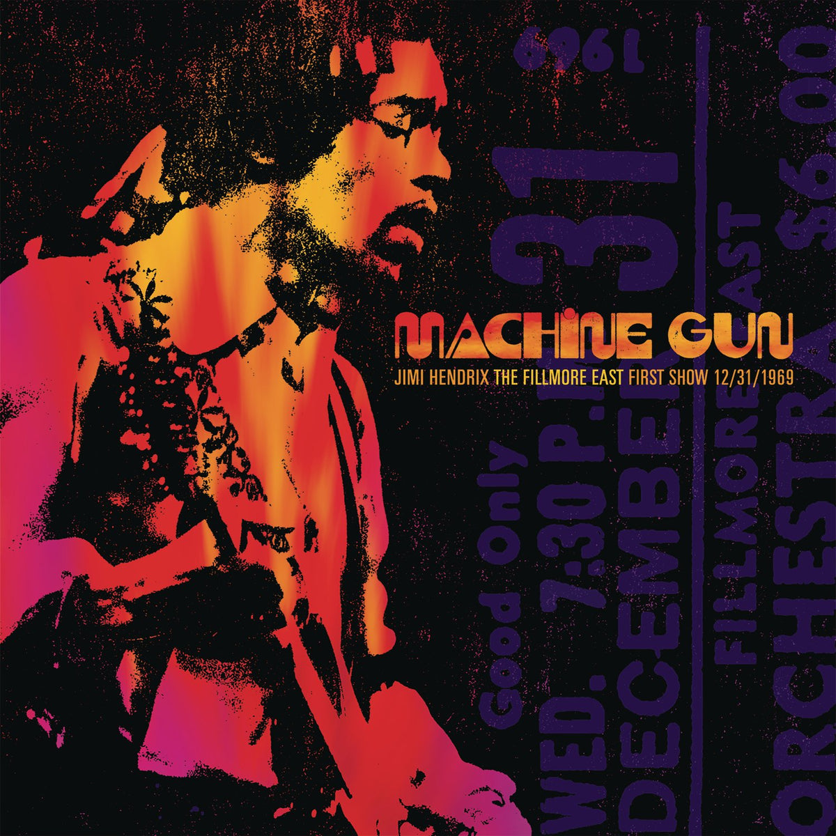 Jimi Hendrix – Machine Gun Jimi Hendrix The Fillmore East 12/31/1969 (First Show)  by Jimi Hendrix vinyl record cover