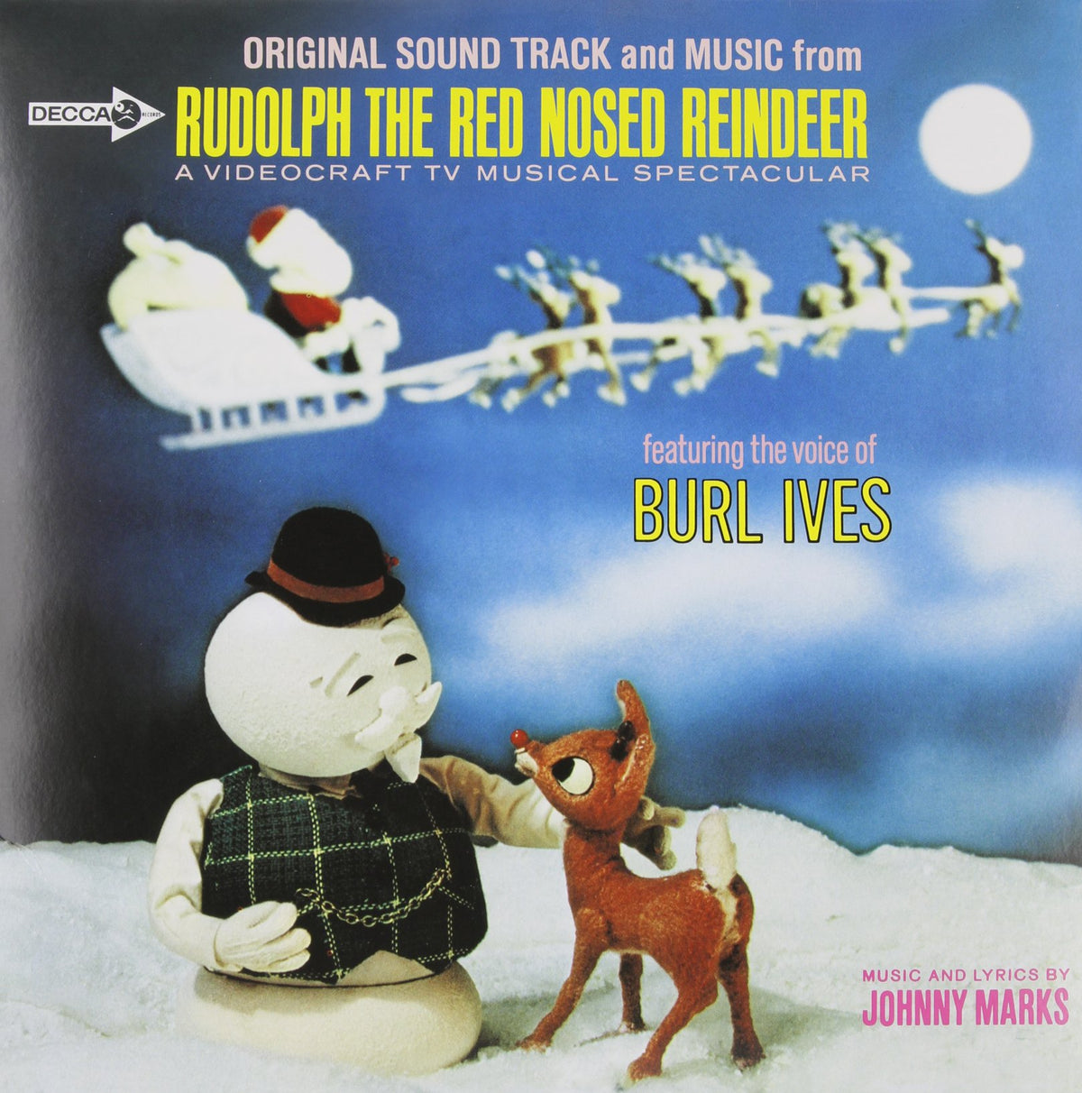Burl Ives – Rudolph The Red-Nosed Reindeer vinyl record cover
