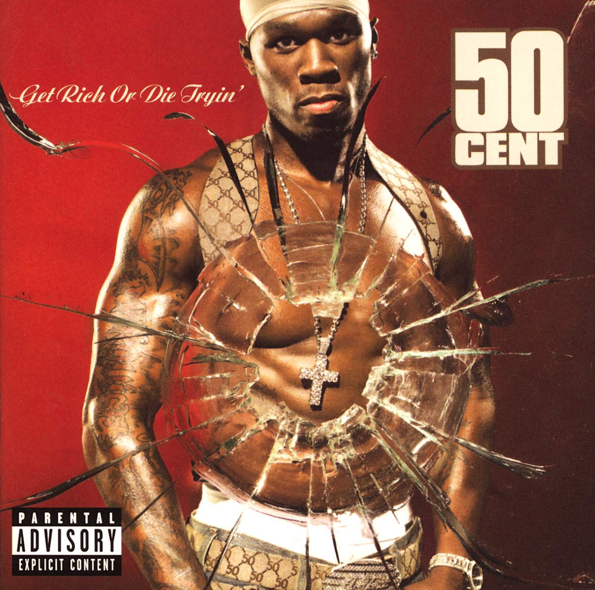 50 Cent – Get Rich Or Die Tryin' vinyl record cover
