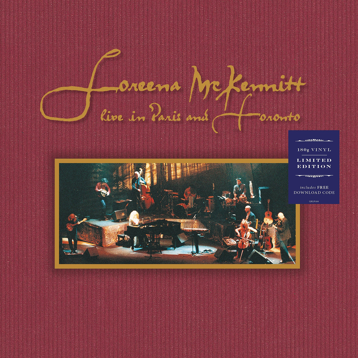 Loreena McKennitt – Live in Paris and Toronto vinyl record cover