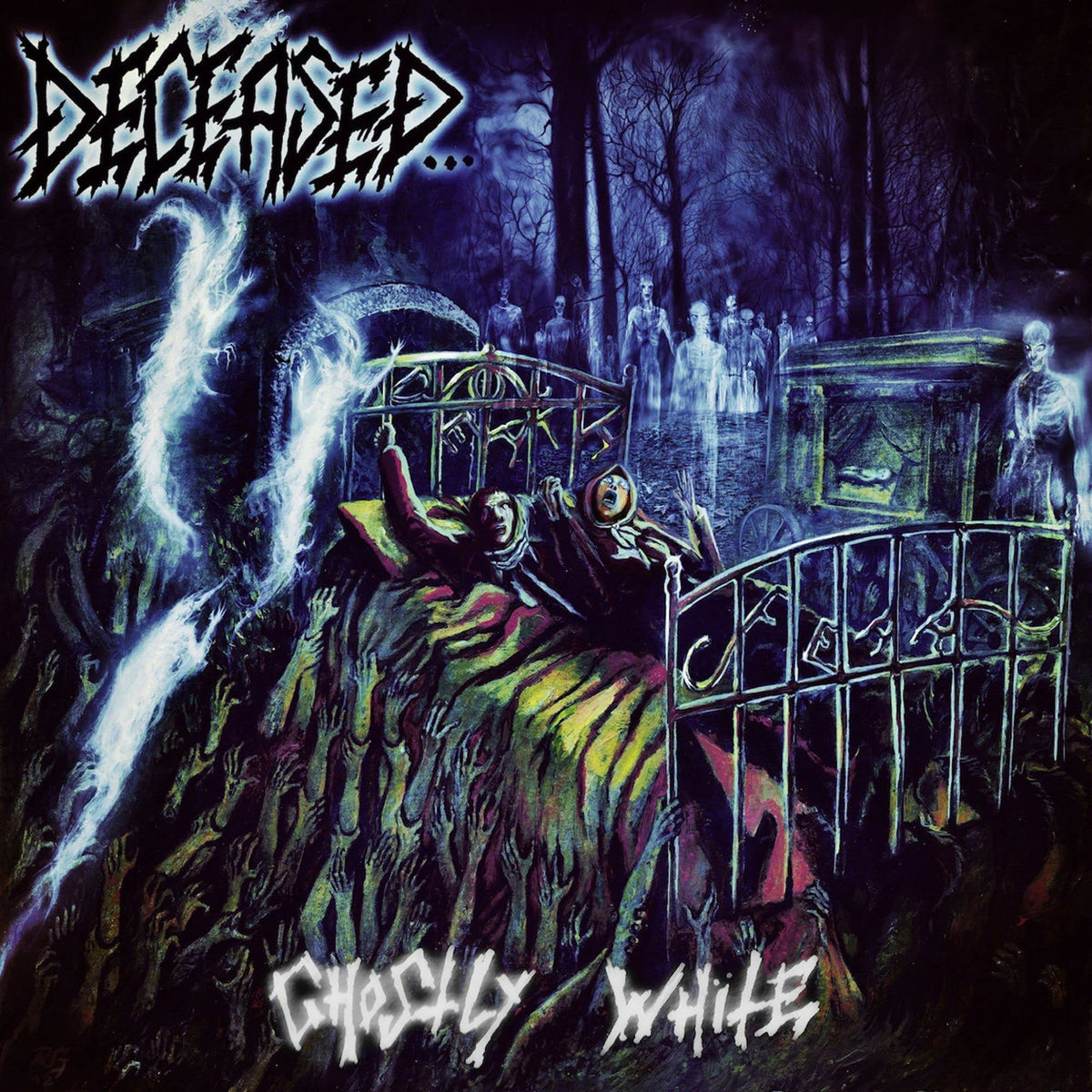 Deceased – Ghostly White vinyl record cover