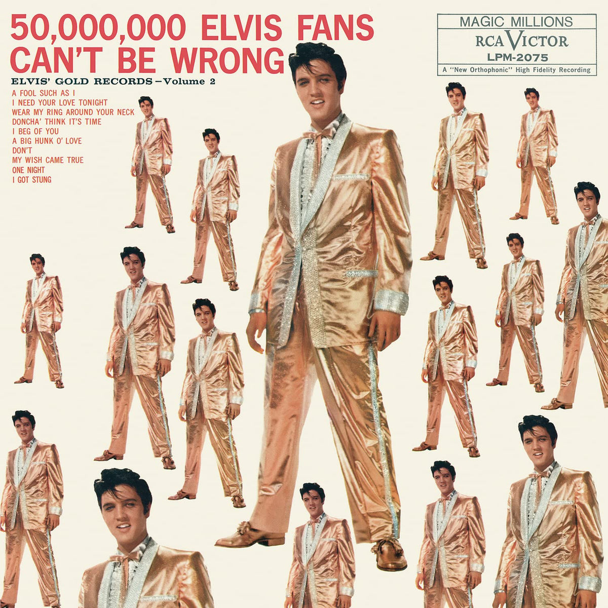 Elvis Presley – 50,000,000 Elvis Fans Can't Be Wrong vinyl record cover