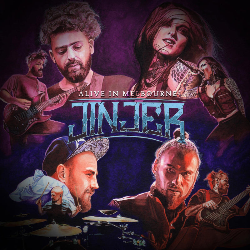 Jinjer – Alive In Melbourne 2020  by Jinjer vinyl record cover
