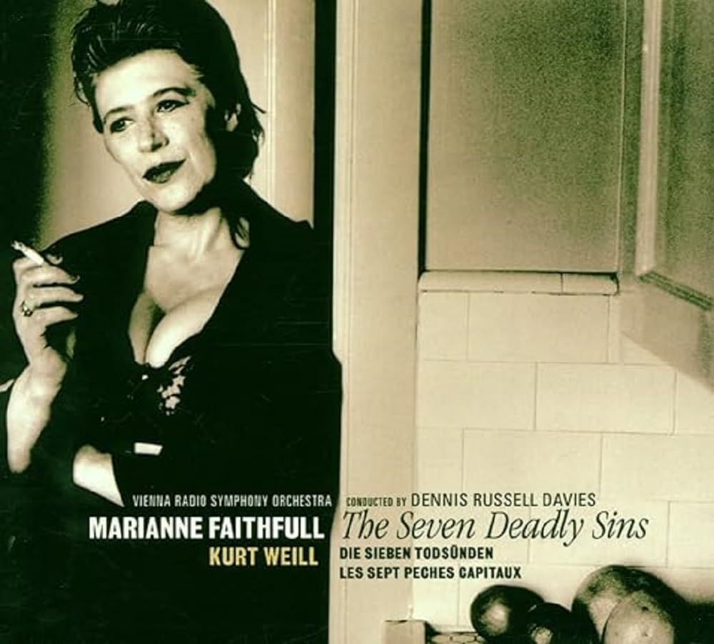 Radio Symphony Orchestra Vienn Marianne Faithfull – Kurt Weill: The Seven Deadly Sins  by Radio Symphony Orchestra Vienn Marianne Faithfull vinyl record cover