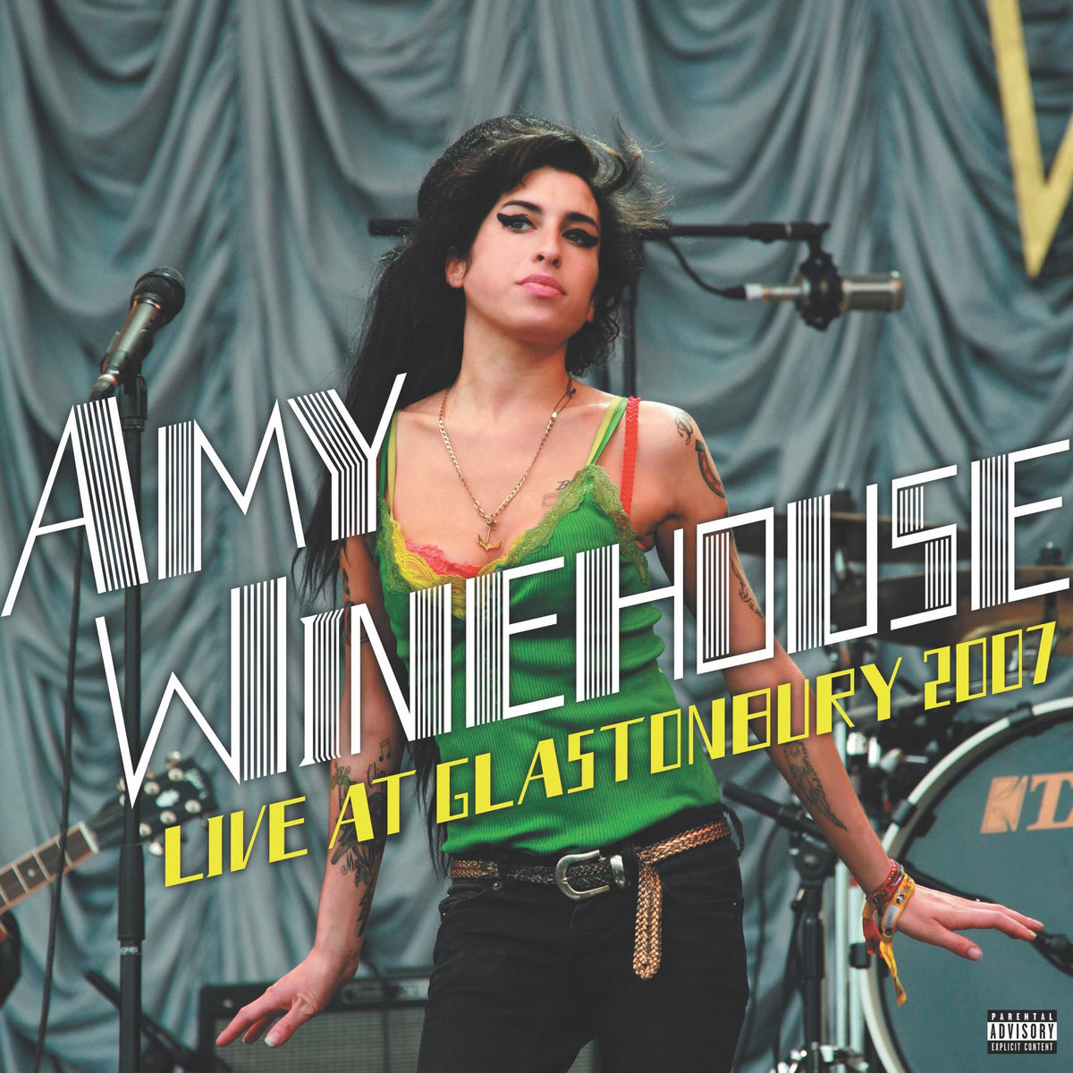 Amy Winehouse – LIVE AT GLASTONBURY(2LP)  by AMY WINEHOUSE vinyl record cover