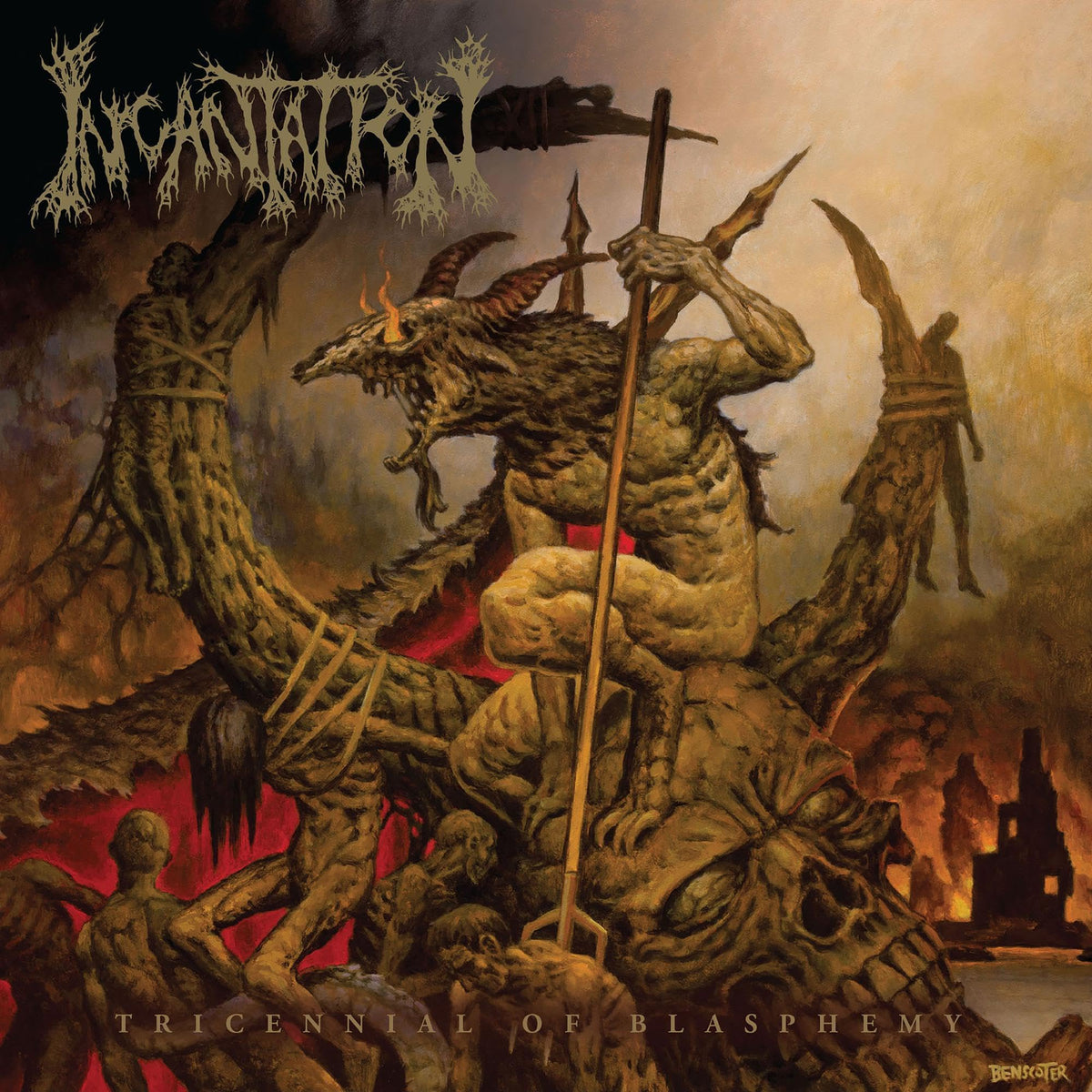 Incantation – Tricennial of Blasphemy vinyl record cover