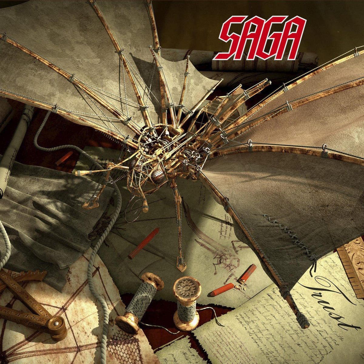 Saga – Trust vinyl record cover