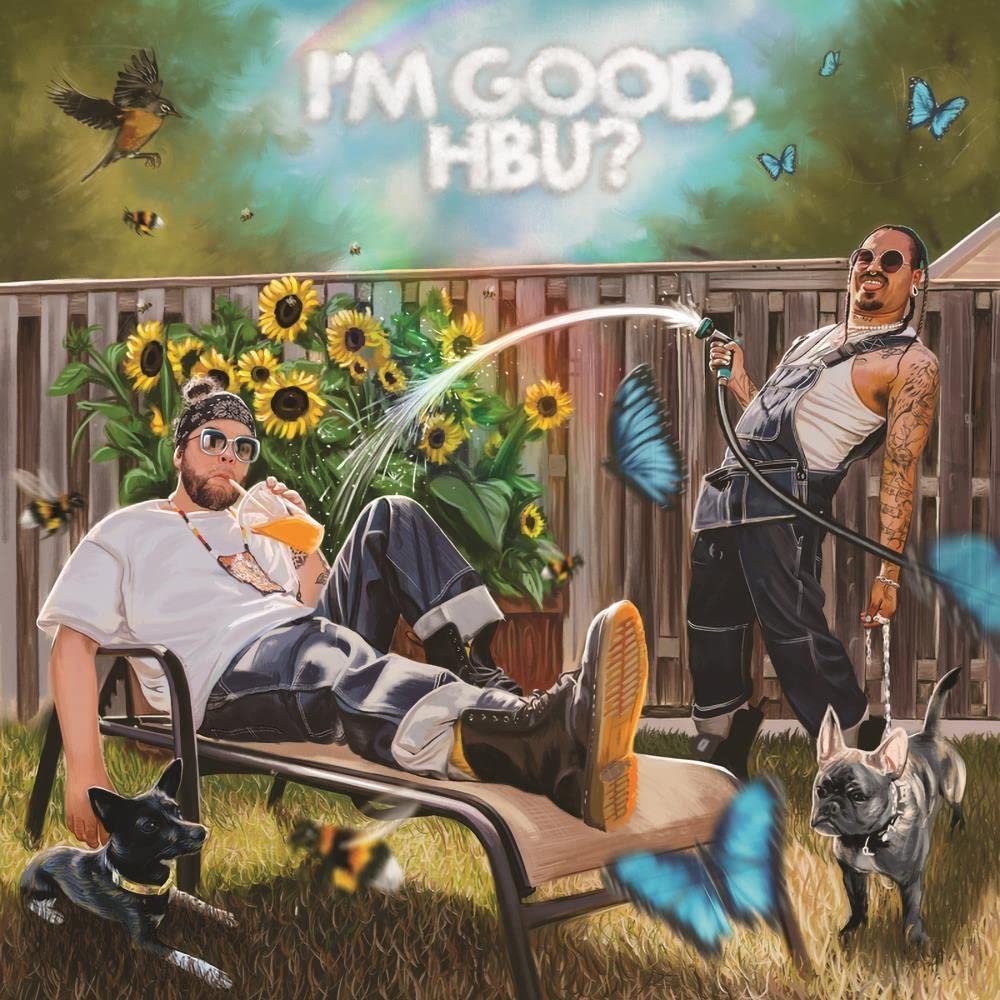 Snotty Nose Rez Kids – I'm Good / Hbu? (Translucent Blue Vinyl) vinyl record cover