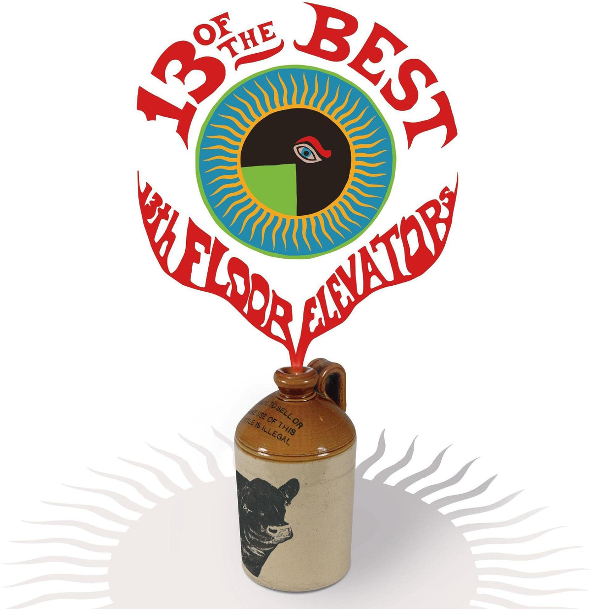 The 13th Floor Elevators – 13 of the Best of the 13th Floor Elevators vinyl record cover