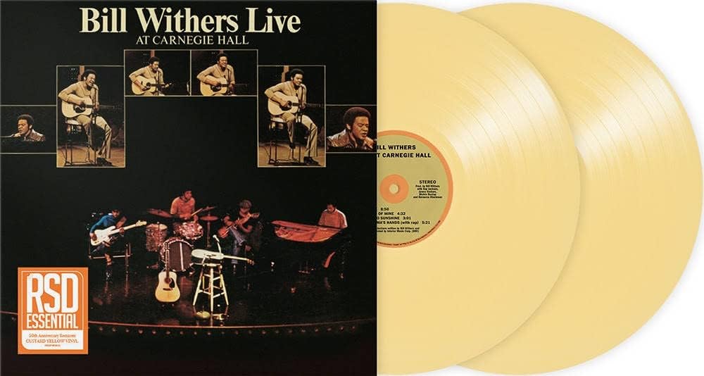 Bill Withers – Live At Carnegie Hall Indie Exclusive Vinyl (Yellow & Gold)  by Bill Withers vinyl record cover