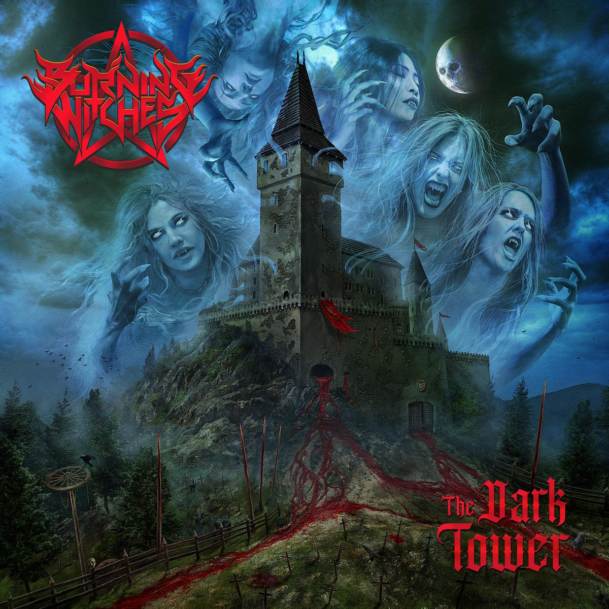 Burning Witches – The Dark Tower vinyl record cover