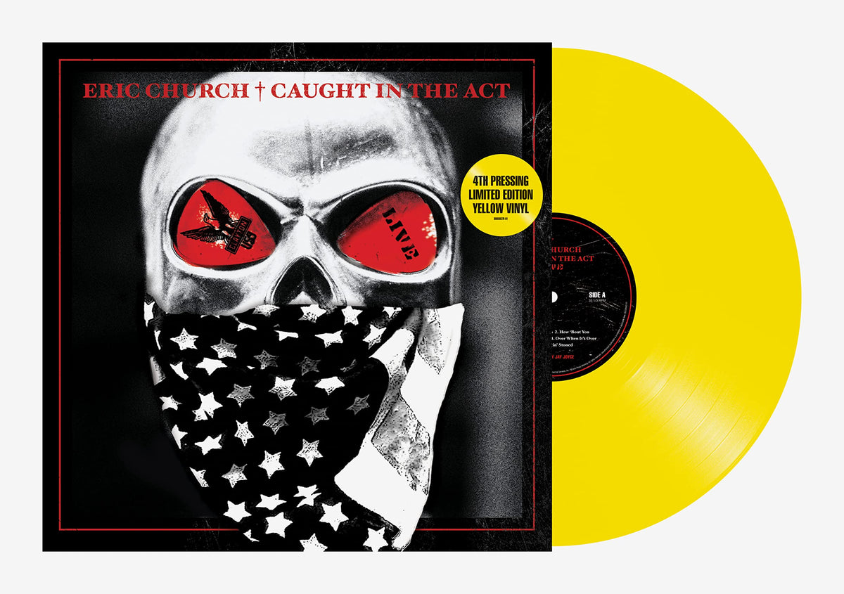 Eric Church – Caught In The Act Live (Yellow Vinyl) vinyl record cover