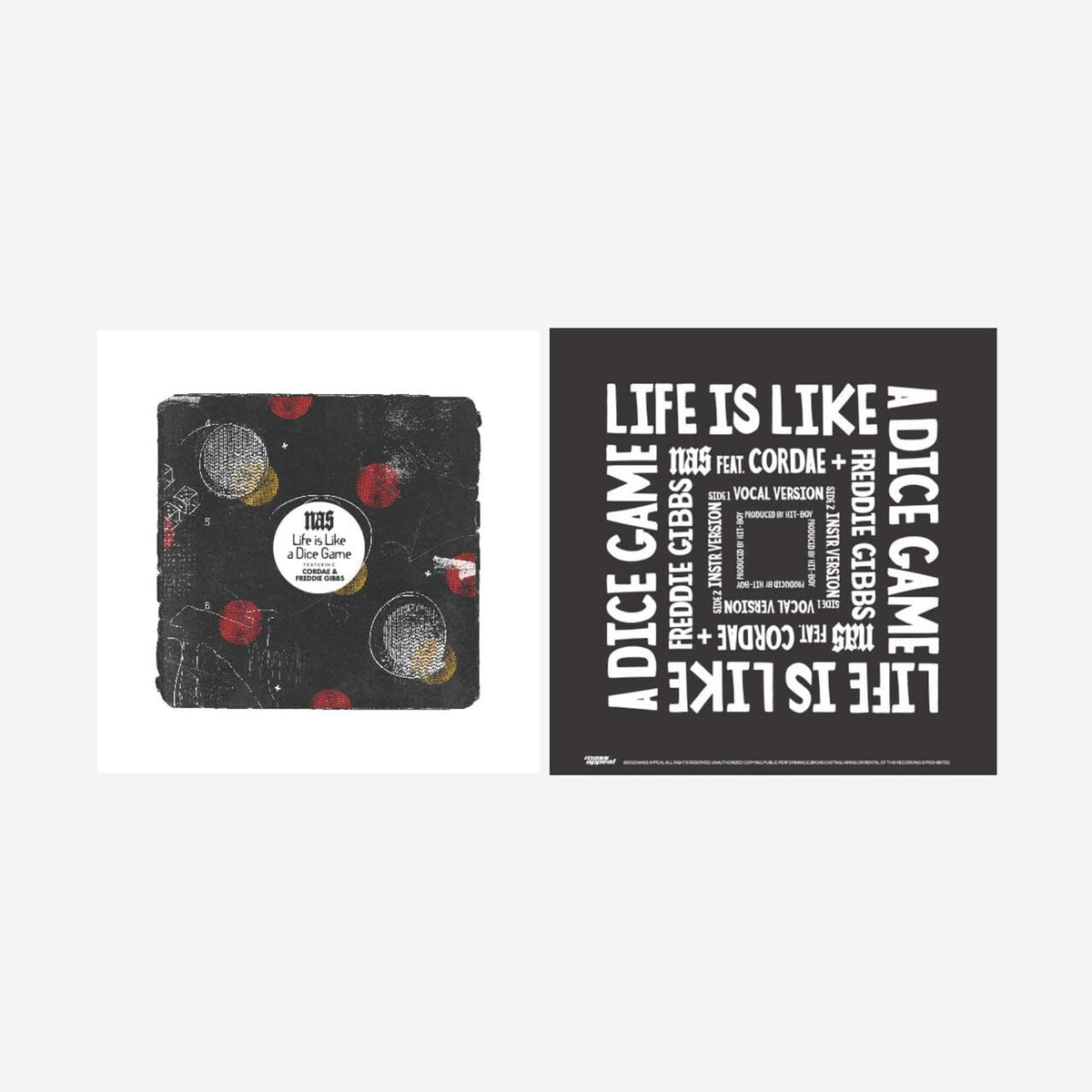 Various – Life Is Like A Dice Game (7inch)  by Various vinyl record cover