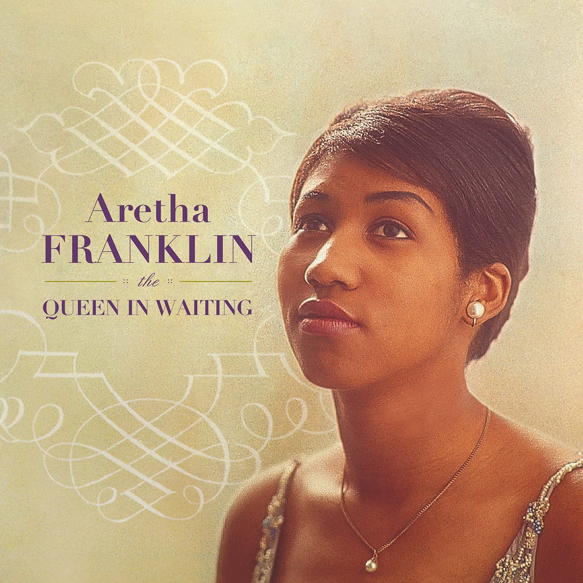 Aretha Franklin – Queen In Waiting (Gold & Black Marbled Vinyl)  by Aretha Franklin vinyl record cover