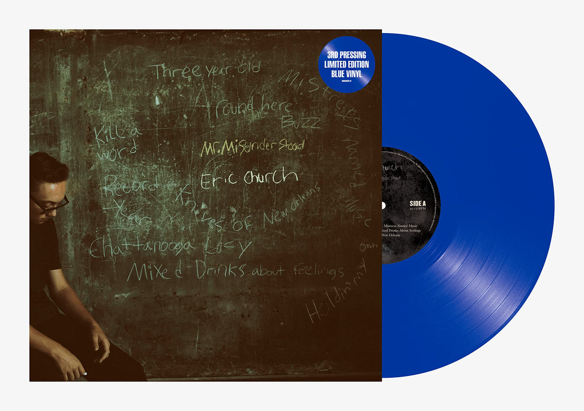 Eric Church – Mr. Misunderstood (Blue Vinyl) vinyl record cover