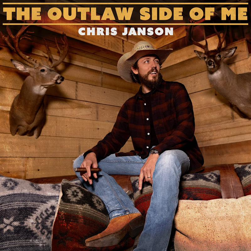 Chris Janson – Outlaw Side Of Me (Neon Orange Vinyl) vinyl record cover