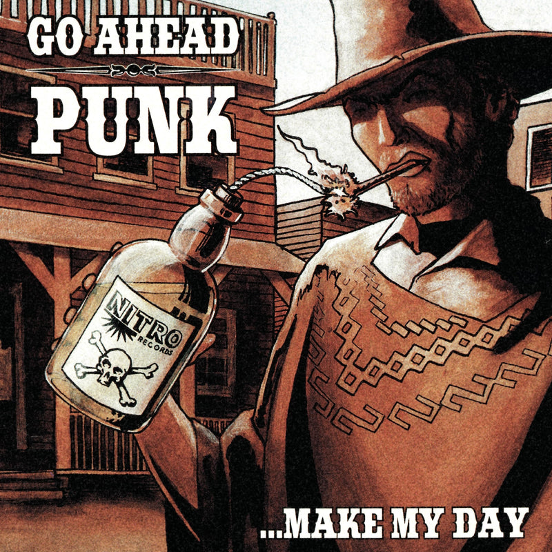 Various Artists – Go Ahead Punk...Make My Day (Orange Splatter Vinyl) vinyl record cover