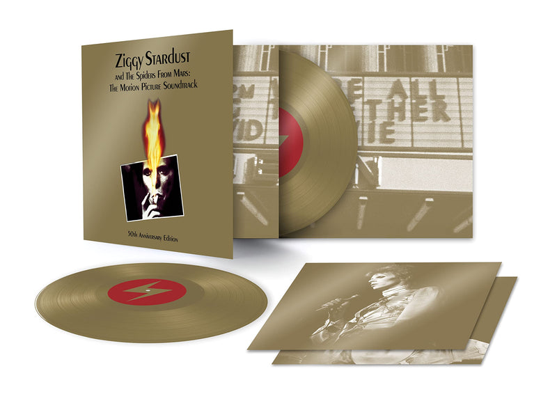 David Bowie – Ziggy Stardust and The Spiders From Mars: The Motion Picture Soundtrack (50th Anniversary Edition) (2LP Gold)  by David Bowie vinyl record cover