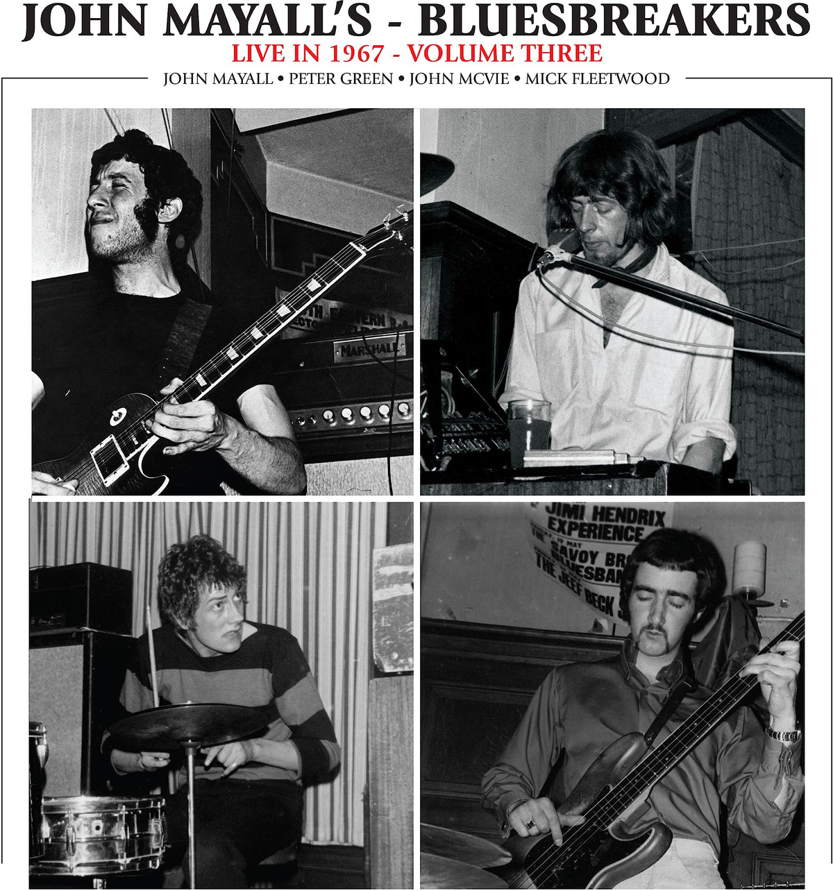 John Mayall & The Bluesbreakers – Live in 1967 - Volume Three vinyl record cover