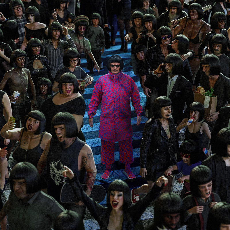 Oliver Tree – Alone In A Crowd (Green/Blue/Black  LP)  by Oliver Tree vinyl record cover