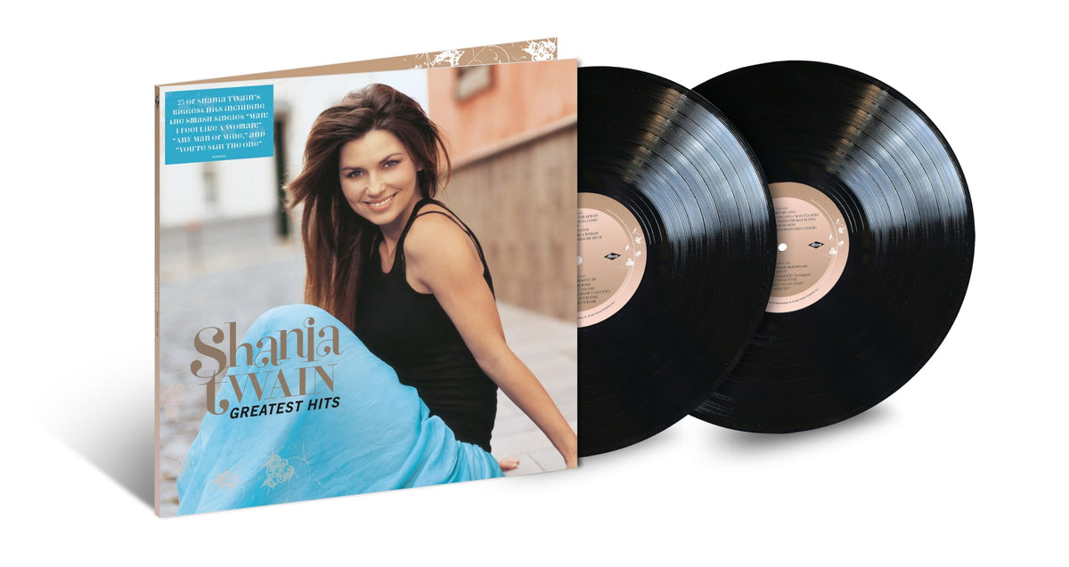 Shania Twain – Greatest Hits vinyl record cover