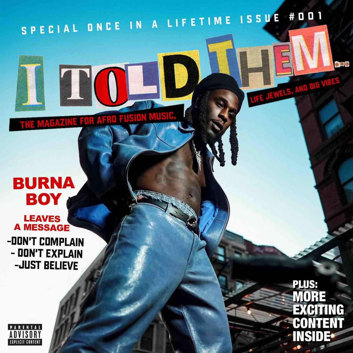 Burna Boy – I Told Them... vinyl record cover
