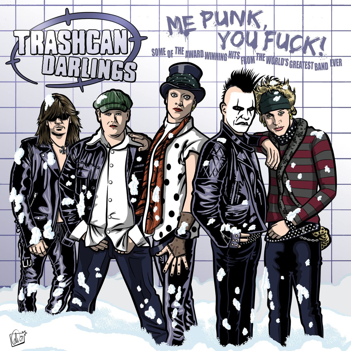 Trashcan Darlings – Me Punk, You Fuck! vinyl record cover